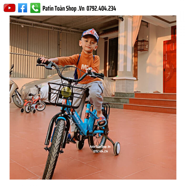 16 1 600x600 - Xe đạp trẻ em Xaming Aming 02 Màu Xanh