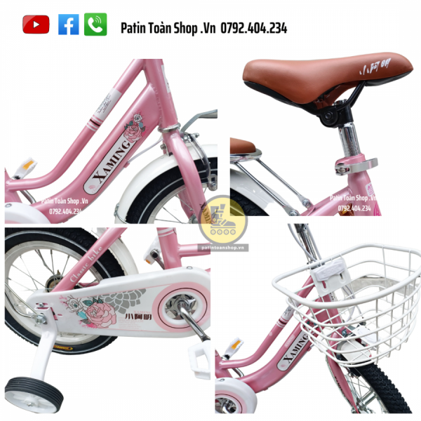 16 e1656935858817 600x600 - Xe đạp Xaming Aming 03 Màu hồng