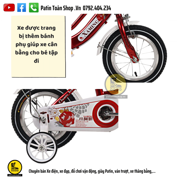 3 1 600x600 - Xe đạp Xaming Aming 03 Màu đỏ