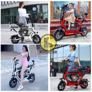 TONG HOP 2 300x300 - Xe đạp điện Hot Girl – xe điện gấp Lizahe màu loang