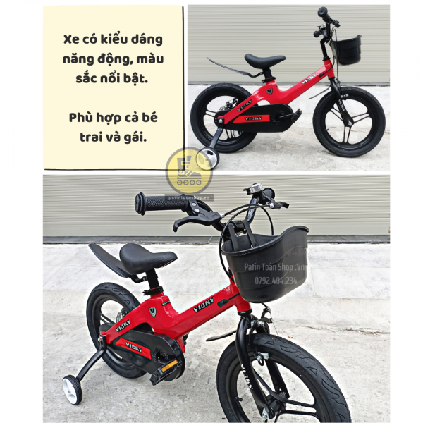 20 600x600 - Xe đạp trẻ em Vicky Màu đỏ
