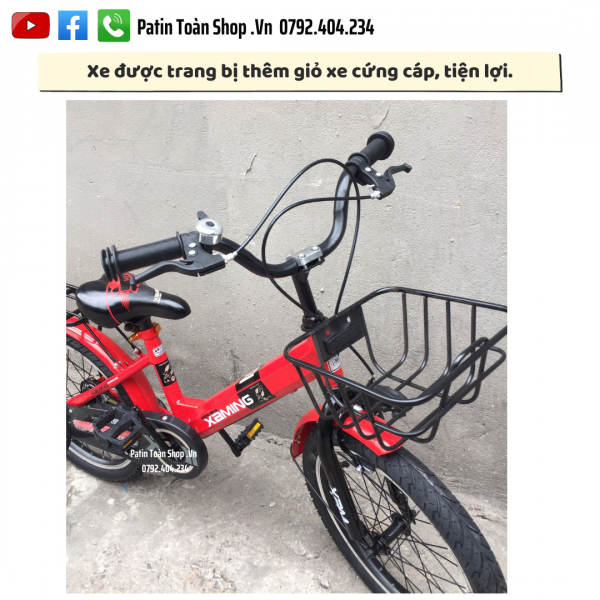 3 2 600x600 - Xe đạp trẻ em Xaming Aming 02 Màu đỏ