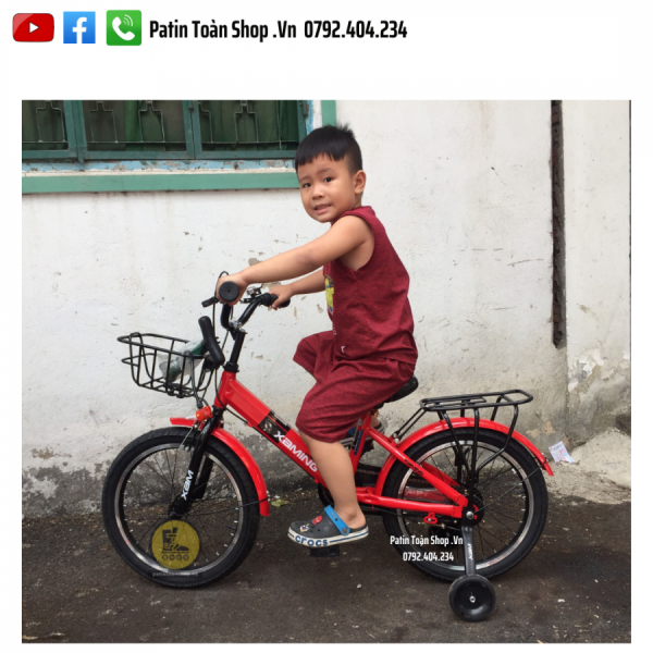 4 2 e1656946446354 600x600 - Xe đạp trẻ em Xaming Aming 02 Màu đỏ