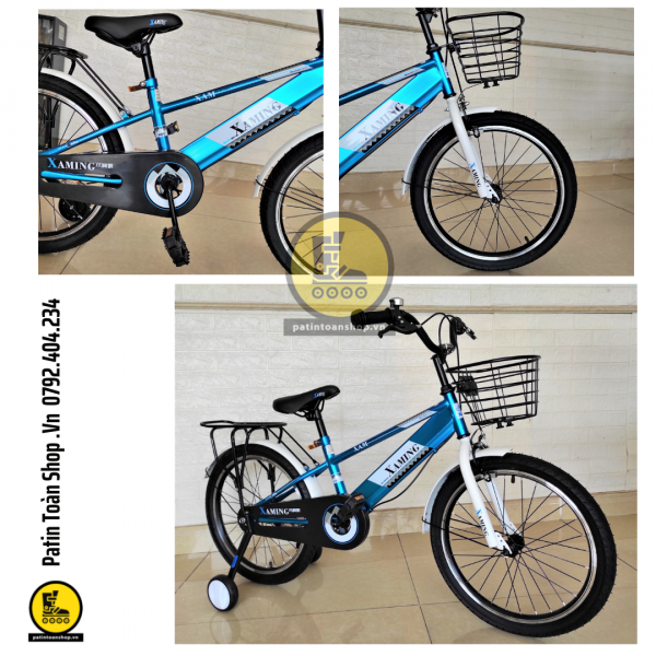 6 3 600x600 - Xe đạp trẻ em Xaming Aming 04 Màu xanh dương