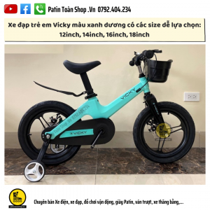 7 2 300x300 - Xe đạp trẻ em Vicky Màu xanh dương