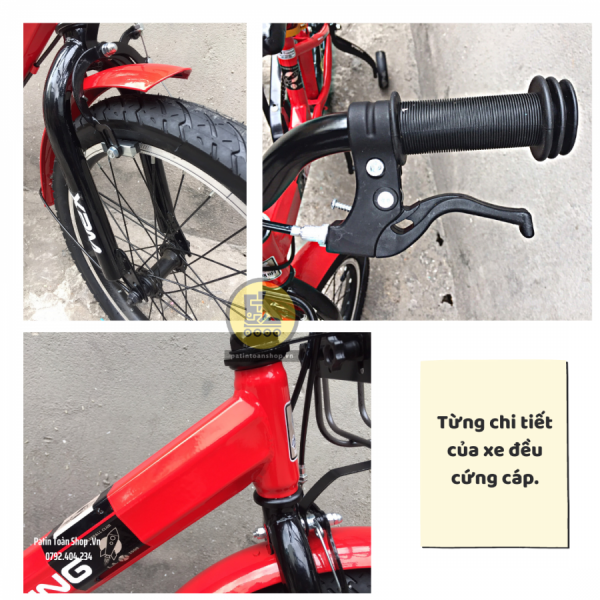8 1 e1656946548597 600x600 - Xe đạp trẻ em Xaming Aming 02 Màu đỏ