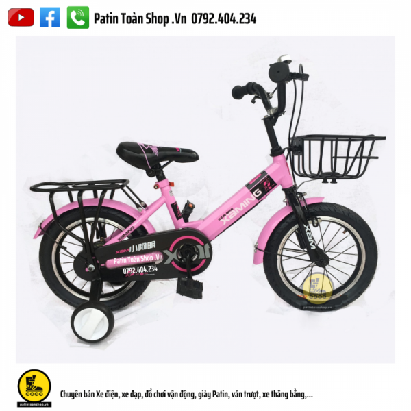Patin Toan Shop .Vn 0792.404.234 e1656946605535 600x600 - Xe đạp trẻ em Xaming Aming 02 Màu hồng