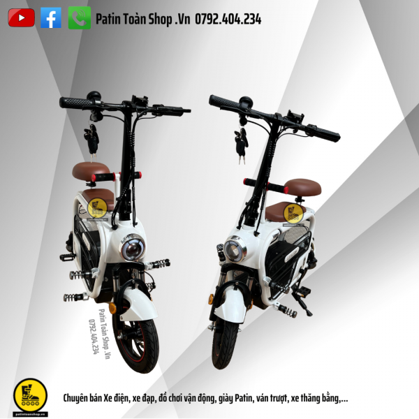 lizahe trang 4 600x600 - Xe đạp điện Hot Girl – xe điện gấp Lizahe