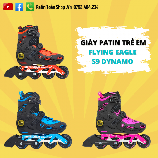 14 4 600x600 - Giày patin Flying Eagle S9 Dynamo Màu đen