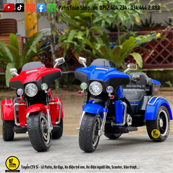 15 5 600x600 - Xe Moto điện trẻ em ABM 5288 Màu xanh dương