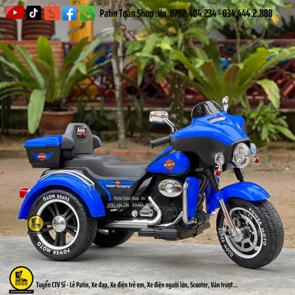 16 4 600x600 - Xe Moto điện trẻ em ABM 5288 Màu xanh dương