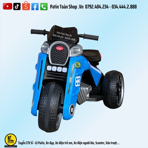 11 1 600x600 - Xe Moto điện trẻ em BDQ 6188 Màu xanh