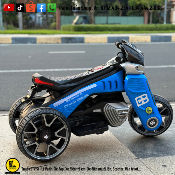 16 1 600x600 - Xe Moto điện trẻ em BDQ 6188 Màu xanh