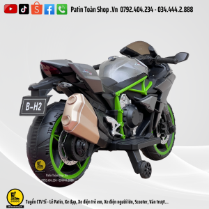 20 1 300x300 - Xe Moto điện trẻ em Kawasaki Ninja H2 Màu xám