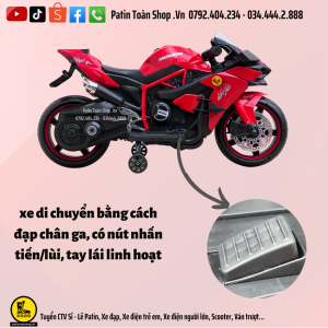 26 300x300 - Xe moto điện trẻ em Kawasaki Ninja H2R màu đỏ