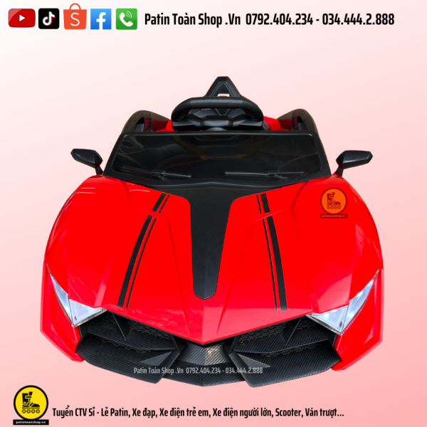 14 1 600x600 - Xe ô tô điện Lamborghini HS-901 Màu đỏ
